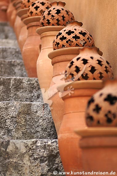 Portacandele in ceramica tipica siciliana - Taormina