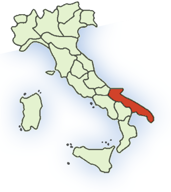 Landkarte: Italien - Apulien