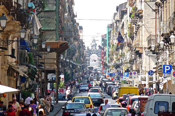 Stadtzentrum von Catania auf Sizilien