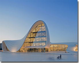 Heydar Aliyev Centre in Baku, Zaha Hadid