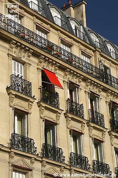 Hausfassaden auf der �le Saint-Louis - Paris