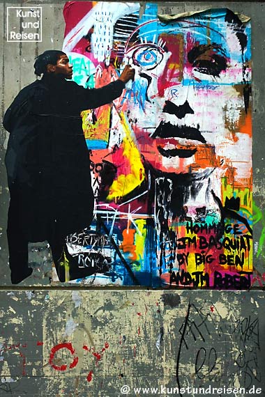 Hommage an den Künstler Jean-Michel Basquiat - Paris