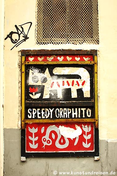 Paris, Streetart Speddy Graphito - Rue de l'Arbalète, 5. Arrondissement