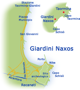 Mappa: Giardini Naxos