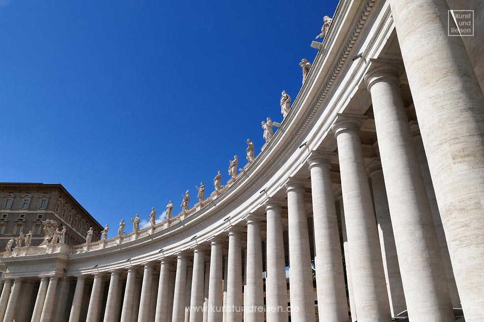 Kolonnaden Säulengänge Petersplatz, Rom - Barock Architektur