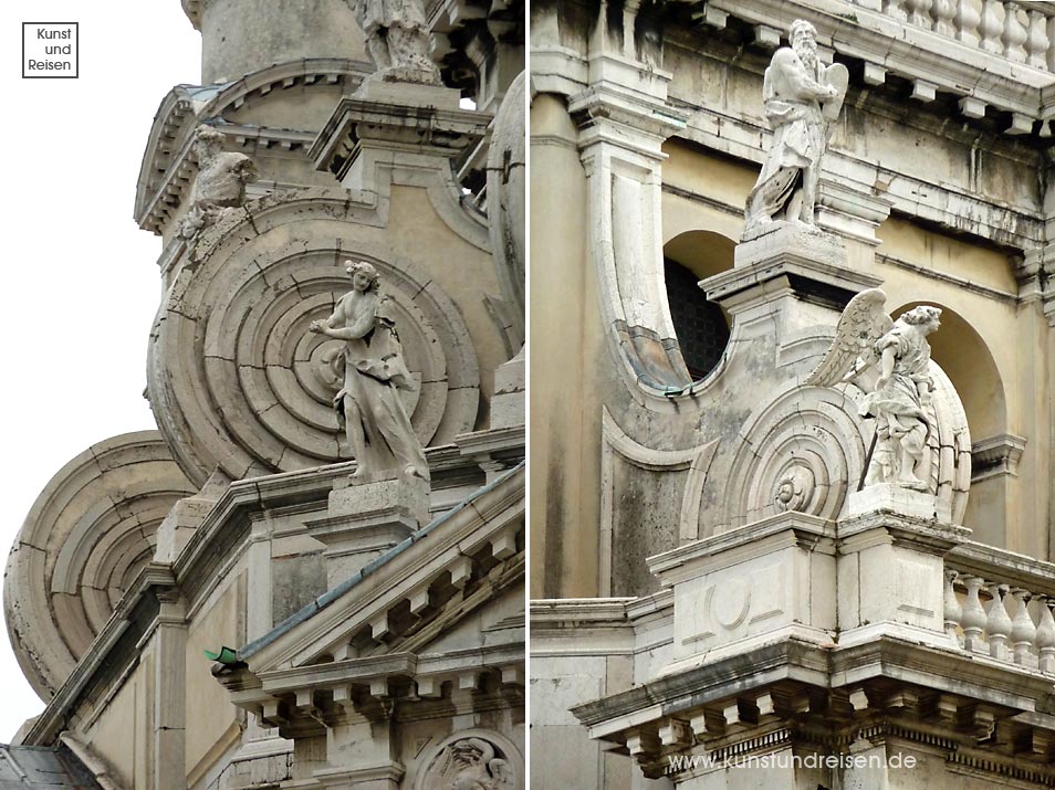 Volute an der Kirche Santa Maria della Salute, Venedig - Barock Architektur