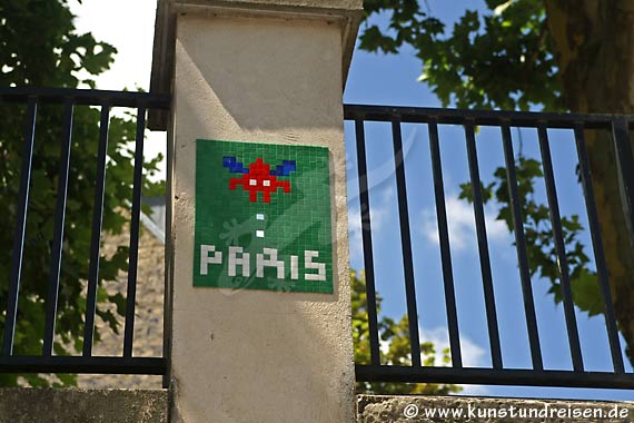 Paris, Montmartre - Space Invader (Mosaikbild)