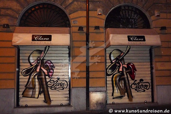 Roma, Via Merulana, Monti - Graffiti Tag