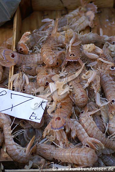 Fangschreckenkrebse, Fischmarkt - Catania