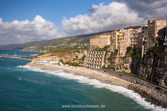 Panoramablick Spiaggia della Rotonda Altstadt Tropea