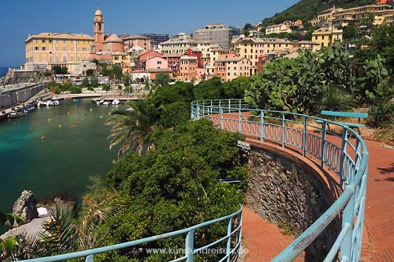 Ligurien Sehensw&uuml;rdigkeit Nervi Hafen