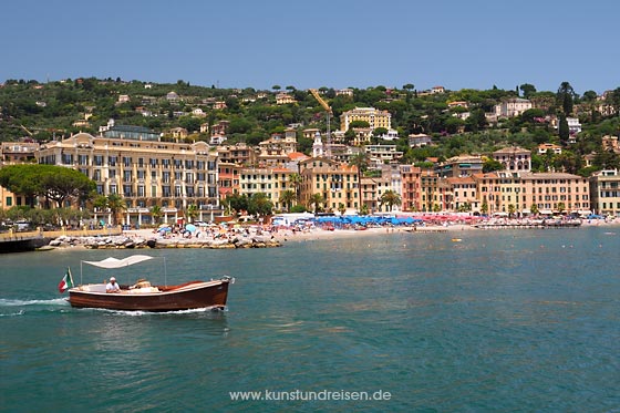 Ligurien Sehensw&uuml;rdigkeit Santa Margherita Ligure Strand