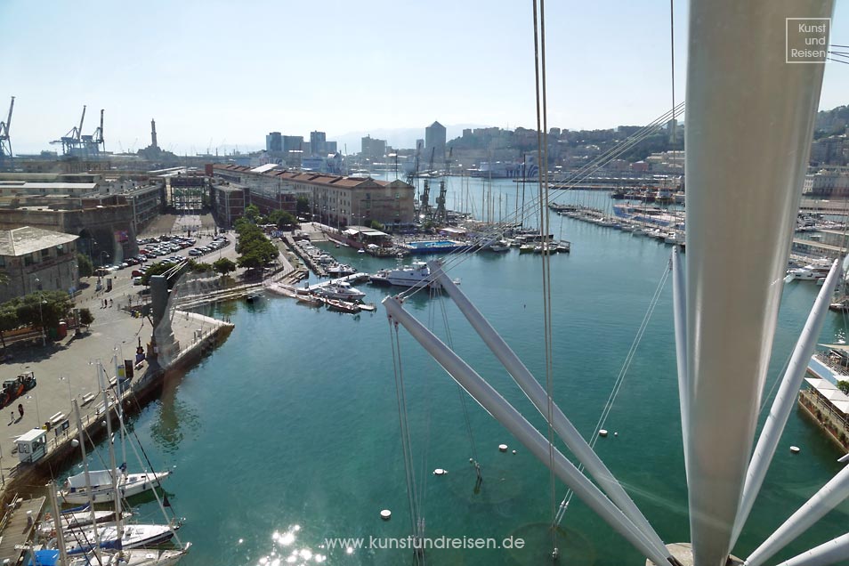 Panorama Bigo Hafen Genua
