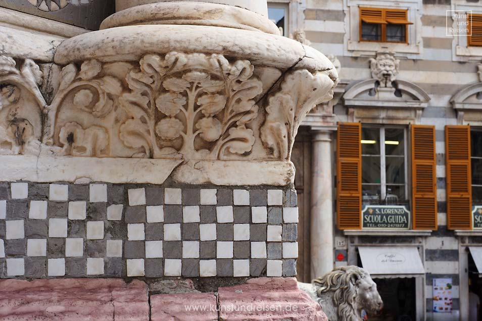 Säule Marmor Kathedrale San Lorenzo, Genua