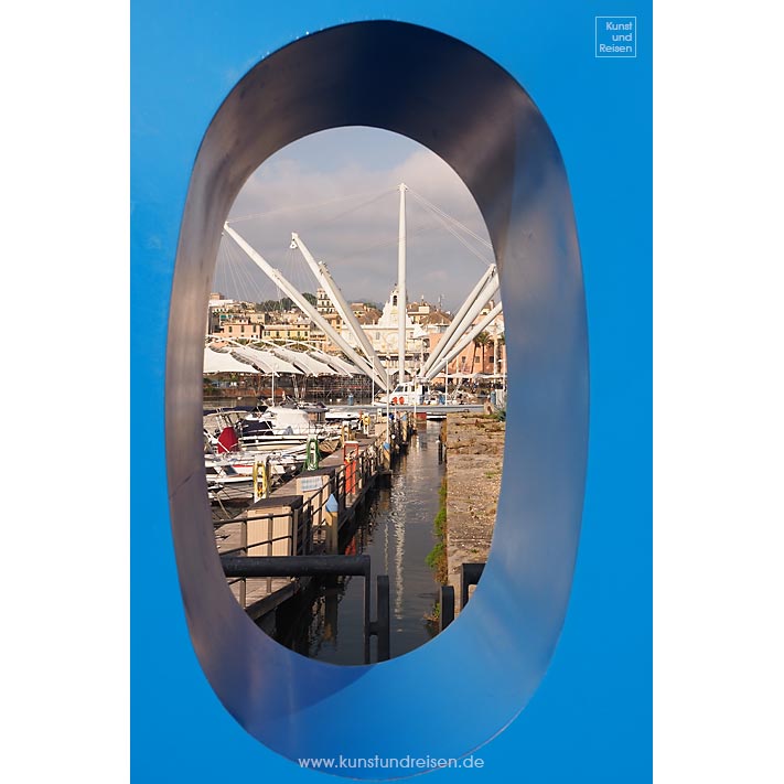 Schiffsladebaum Porto Antico Genua