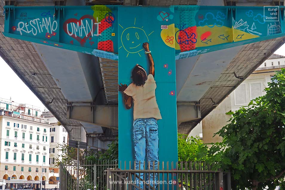 Street Art urbane Kunst Sopraelevata Genua