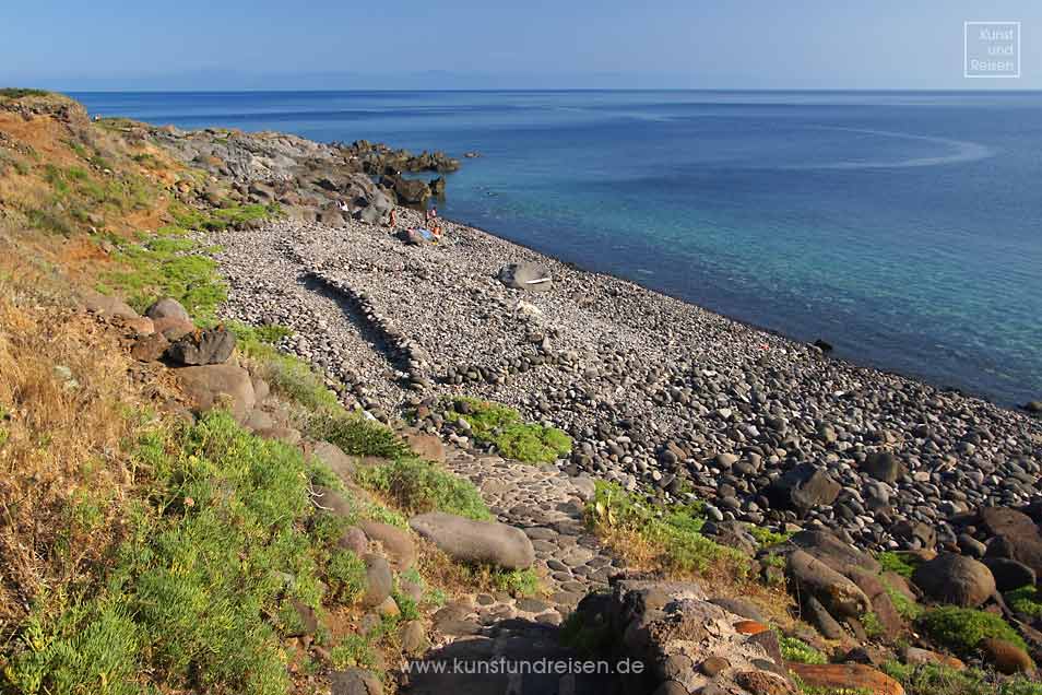 Strand Le Punte, Insel Filicudi, Liparische Inseln