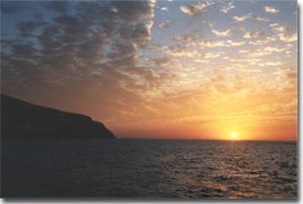 Sonnenuntergang bei Stromboli