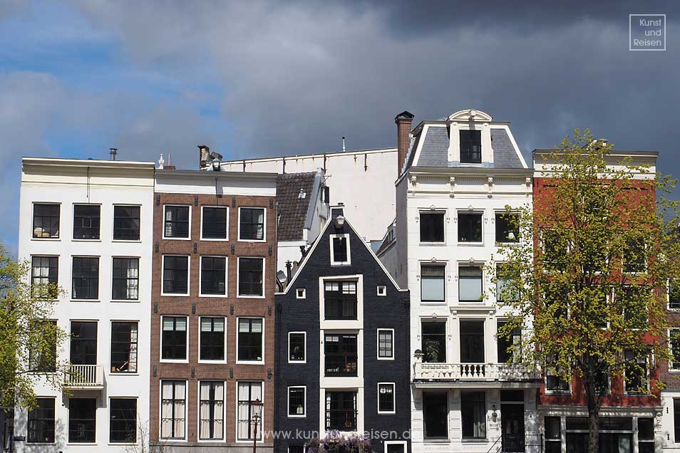 Architektur Hausgiebel in Amsterdam, Niederlande