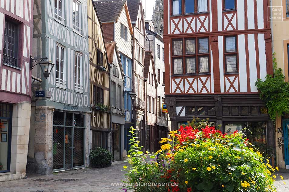 Rue Damiette Antiquitätengeschäfte Rouen