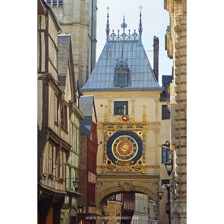 Astronomische Uhr Torbogen Rouen