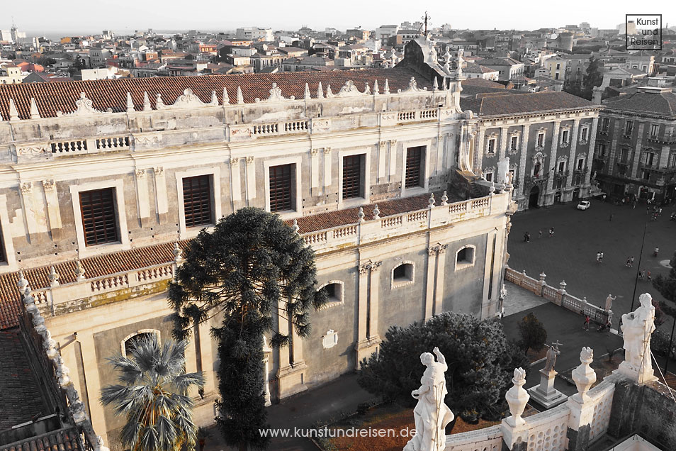 Blick auf den Dom, Catania