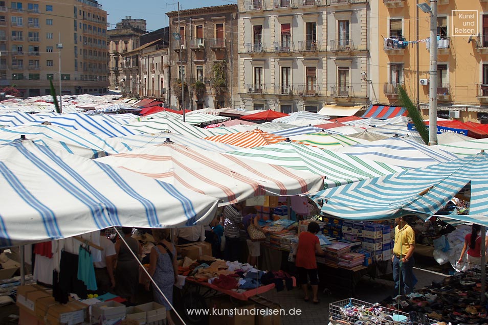 Markt auf der Piazza Carlo Alberto, Catania