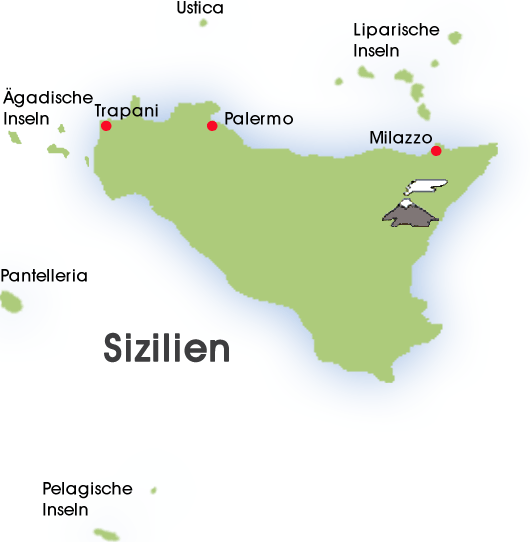 Sizilien Karte: Inseln