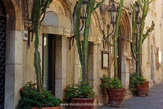 Englischer Garten in Taormina, Sizilien