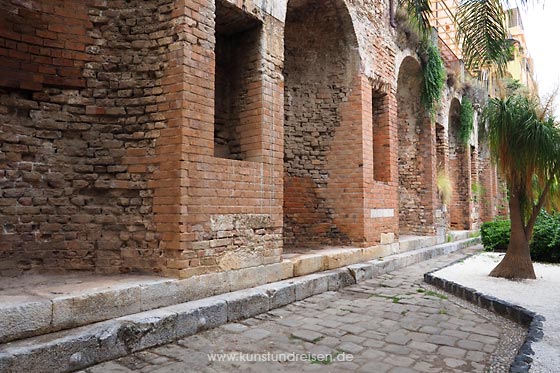 Naumachie Sportstätte Taormina Sizilien