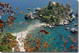 Taormina - Vista sull'Isola Bella